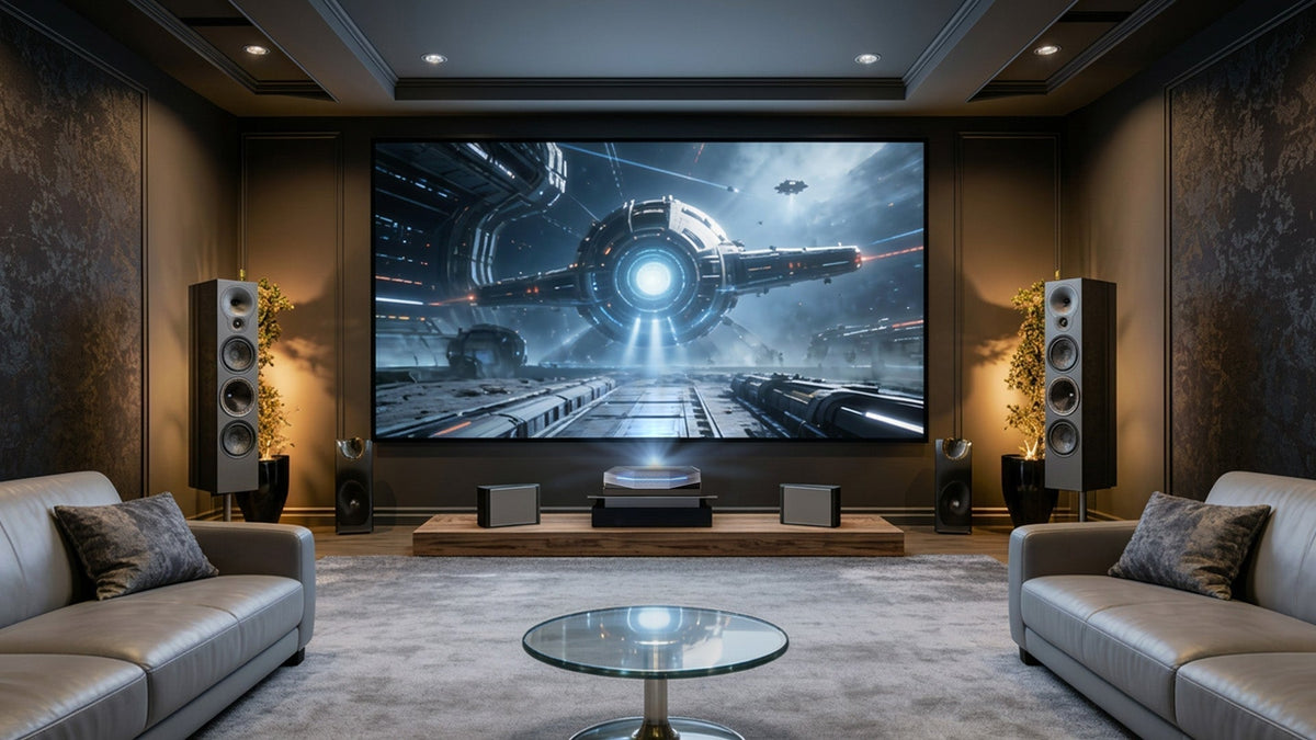 The Ultimate UST Projector Screen? NothingProjector 132" Black Series Tested