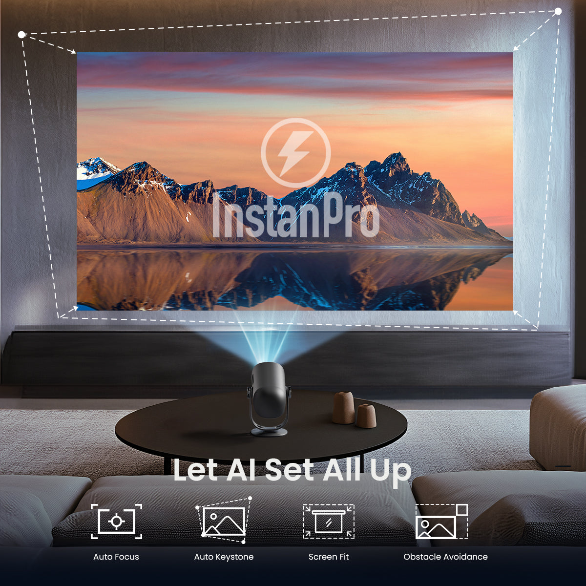 Dangbei Freedo Portable 1080P Google TV Projector With Licensed Netflix (AU/UK)