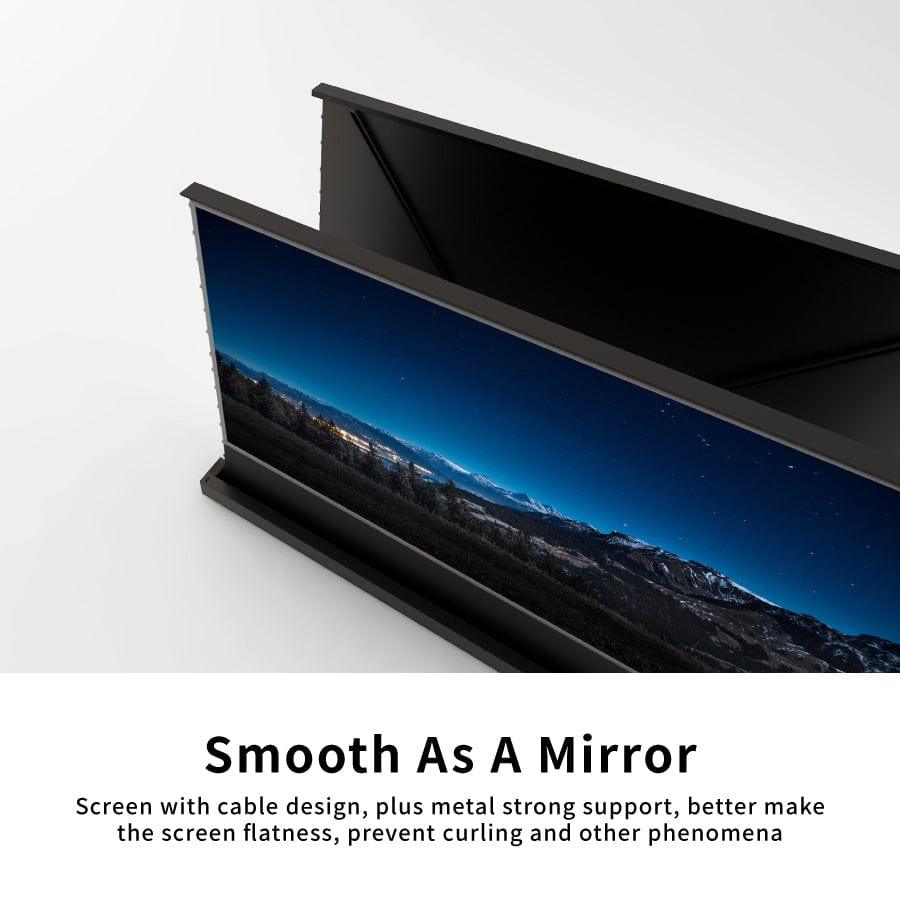 شاشة عرض VIVIDSTORM S PRO بمحرك كهربائي بارتفاع الأرضية من 72 إلى 120 بوصة