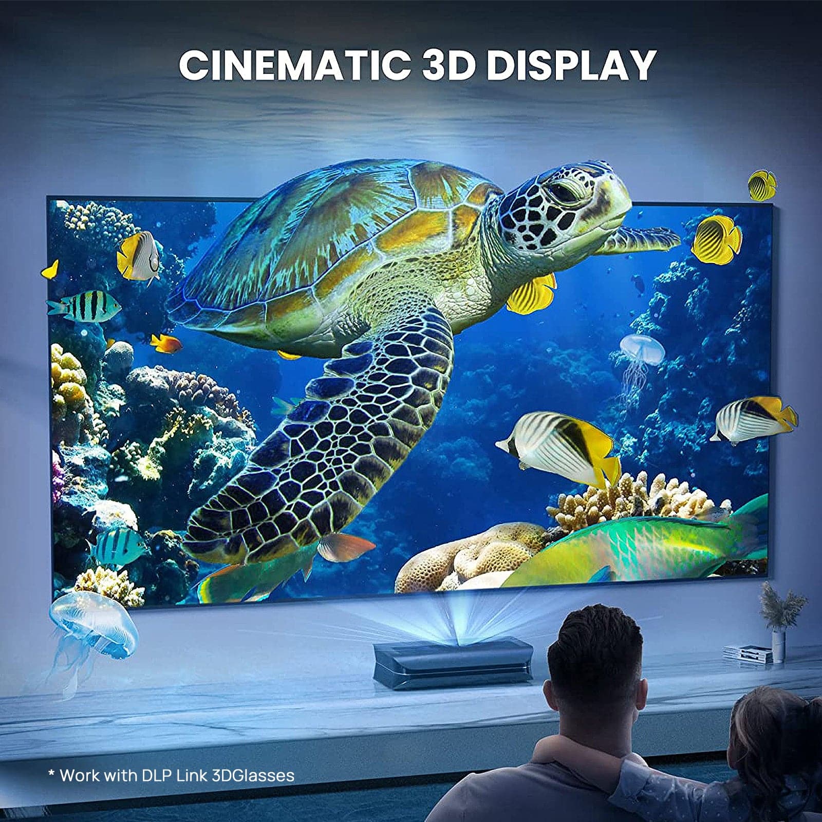جهاز عرض ليزر AWOL Vision LTV-3500 Pro 4K Ultra Short Throw بقوة 3500 لومن