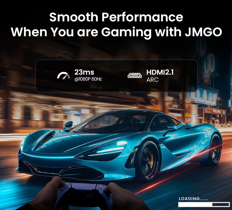 (Used - Like New) AU JMGO N1S SE Long Throw Triple-laser Google TV Projector 800 ISO Lumens