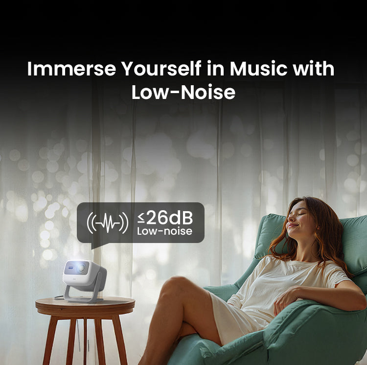 (Used - Like New) AU JMGO N1S SE Long Throw Triple-laser Google TV Projector 800 ISO Lumens