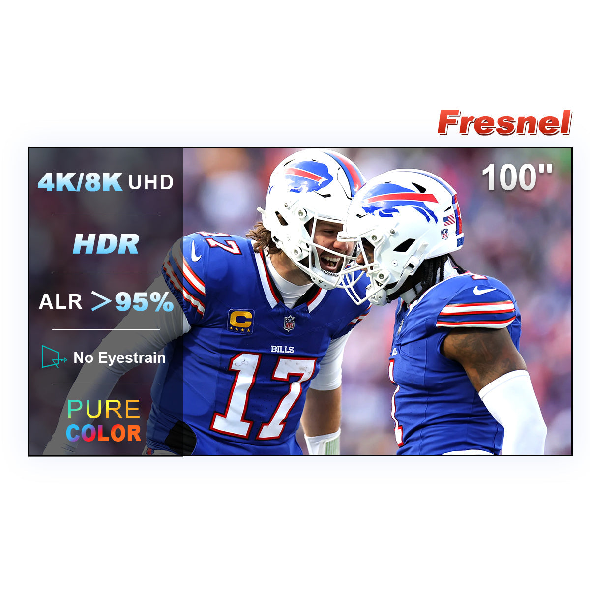 شاشة Fresnel مقاس 100-120 بوصة لجهاز عرض NothingProjector لجهاز عرض قصير المدى للغاية