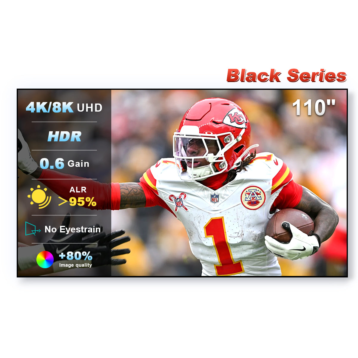 84'-150' NothingProjector Black Series ALR/CLR ultra rövid vetítési távolságú vetítővászon