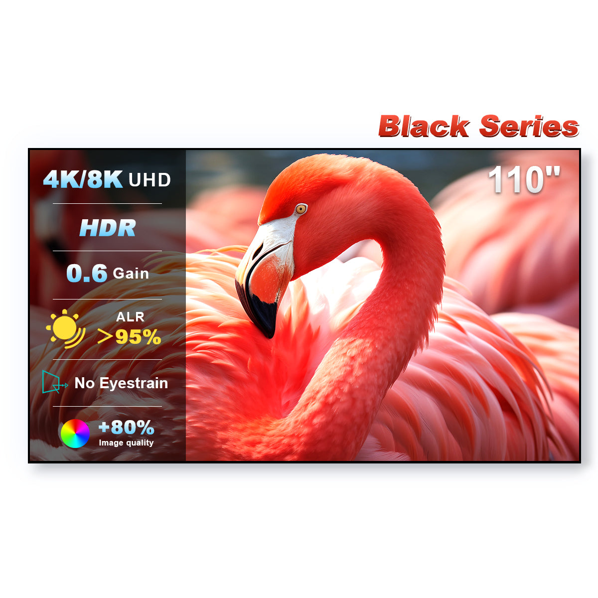 110'' NothingProjector Black Series ALR/CLR Ultra Short Throw Projector Screen