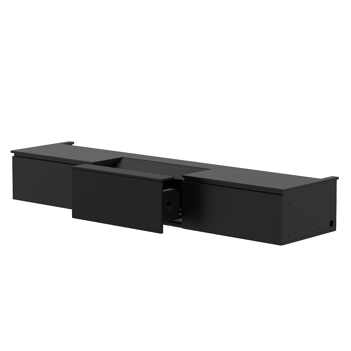 Shore Black Motorized Laser TV Flat Pack Cabinet (100")