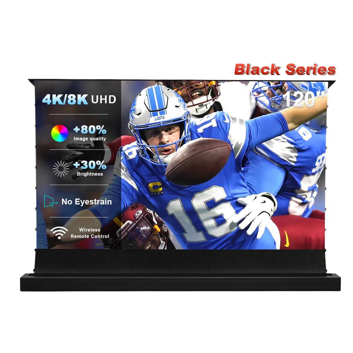 84''-130'' NothingProjector Black Series ALR Motorized Floor Rising Screen For Ultra Short Throw Projector