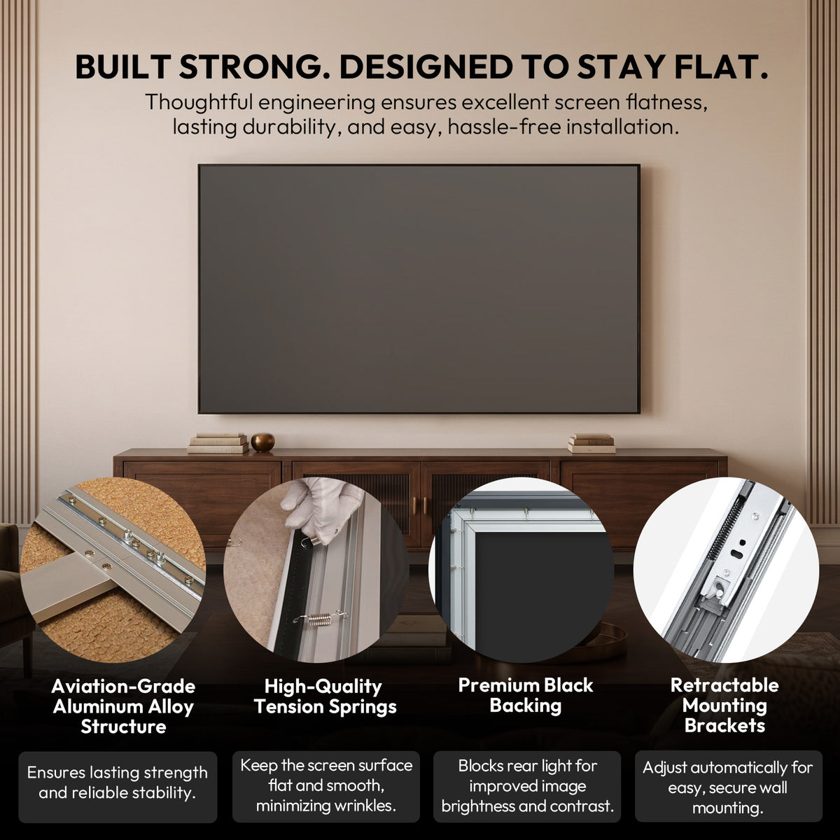 NothingProjector ALR screen Aluminium Frame: Easy install for beginners