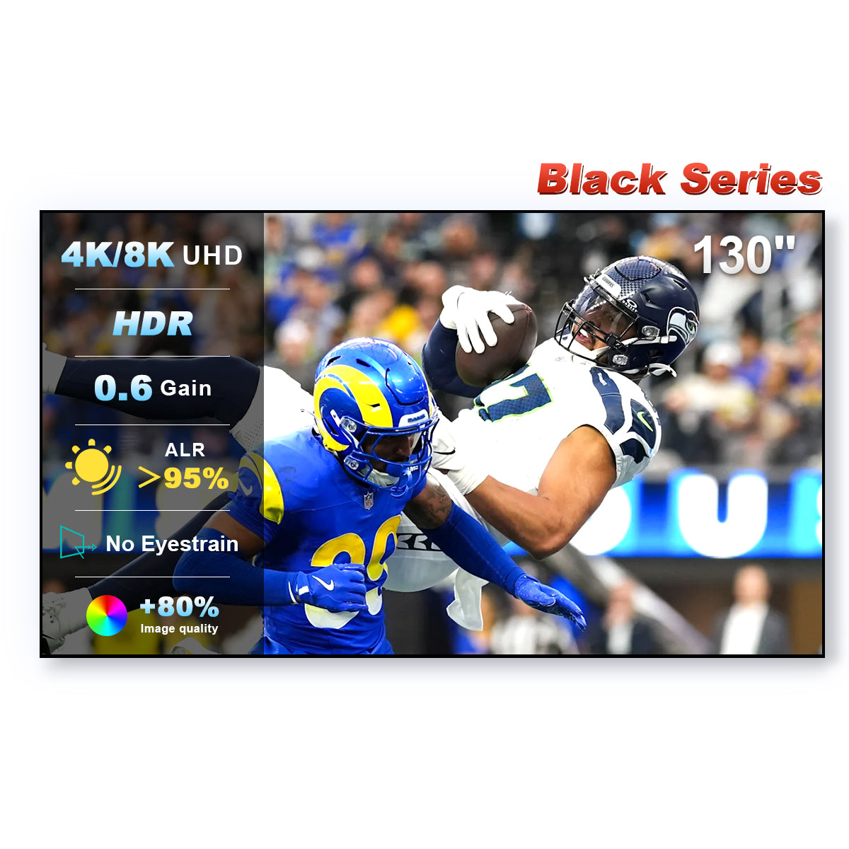 84''-150'' NothingProjector Black Series ALR/CLR Ultra Short Throw Projector Screen
