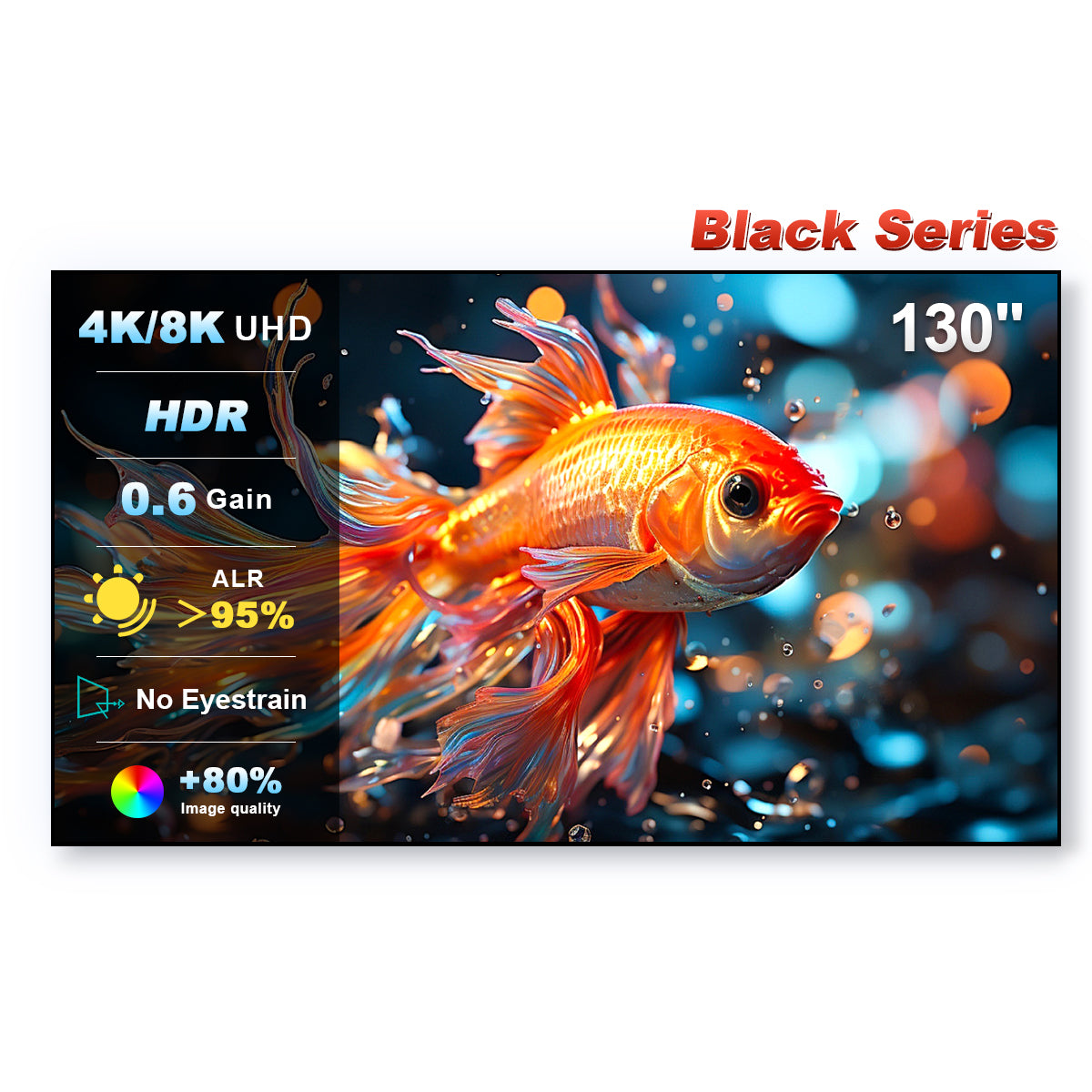 130'' NothingProjector Black Series ALR/CLR Ultra Short Throw Projector Screen