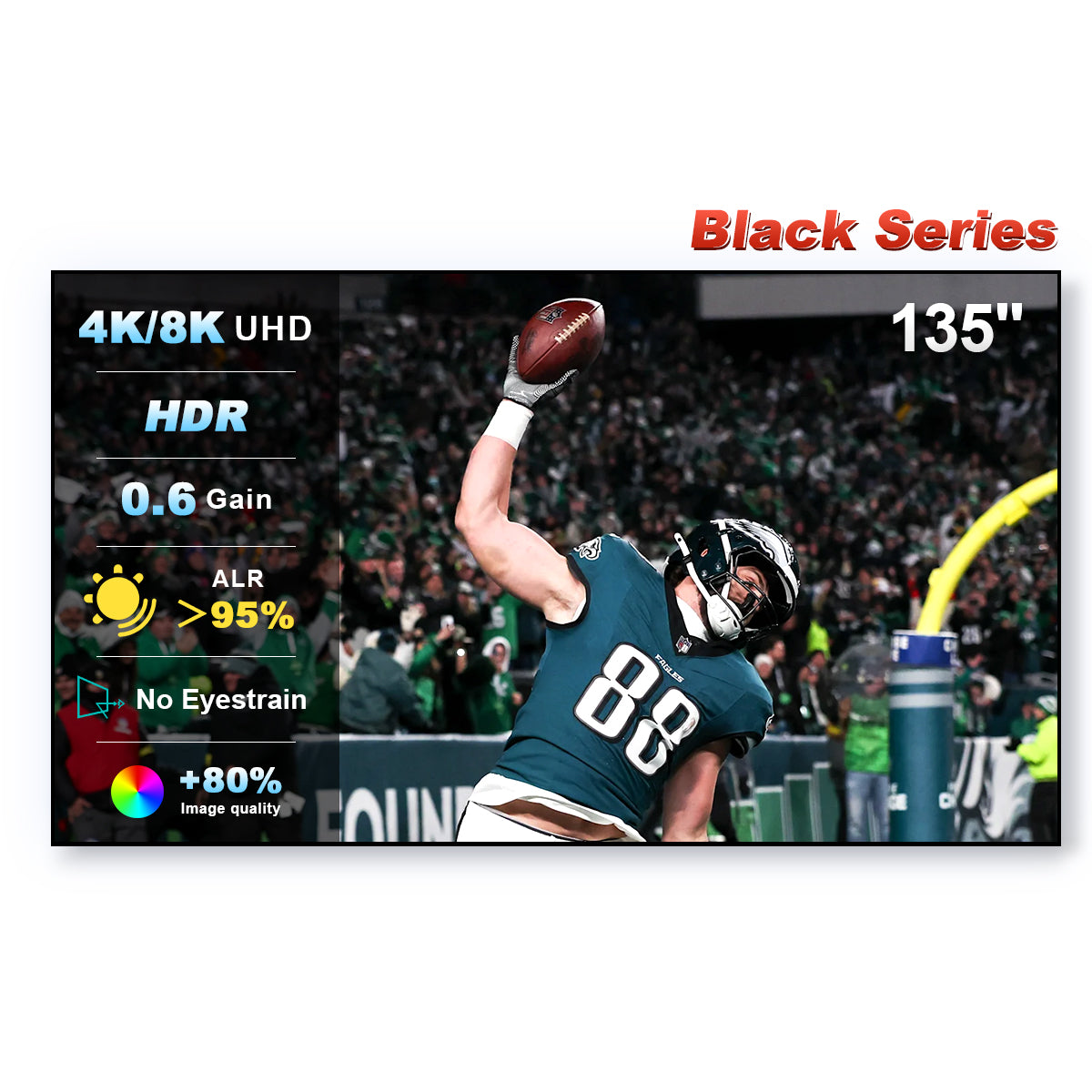 84'-150' NothingProjector Black Series ALR/CLR Ultra-Kurzdistanz-Projektorleinwand