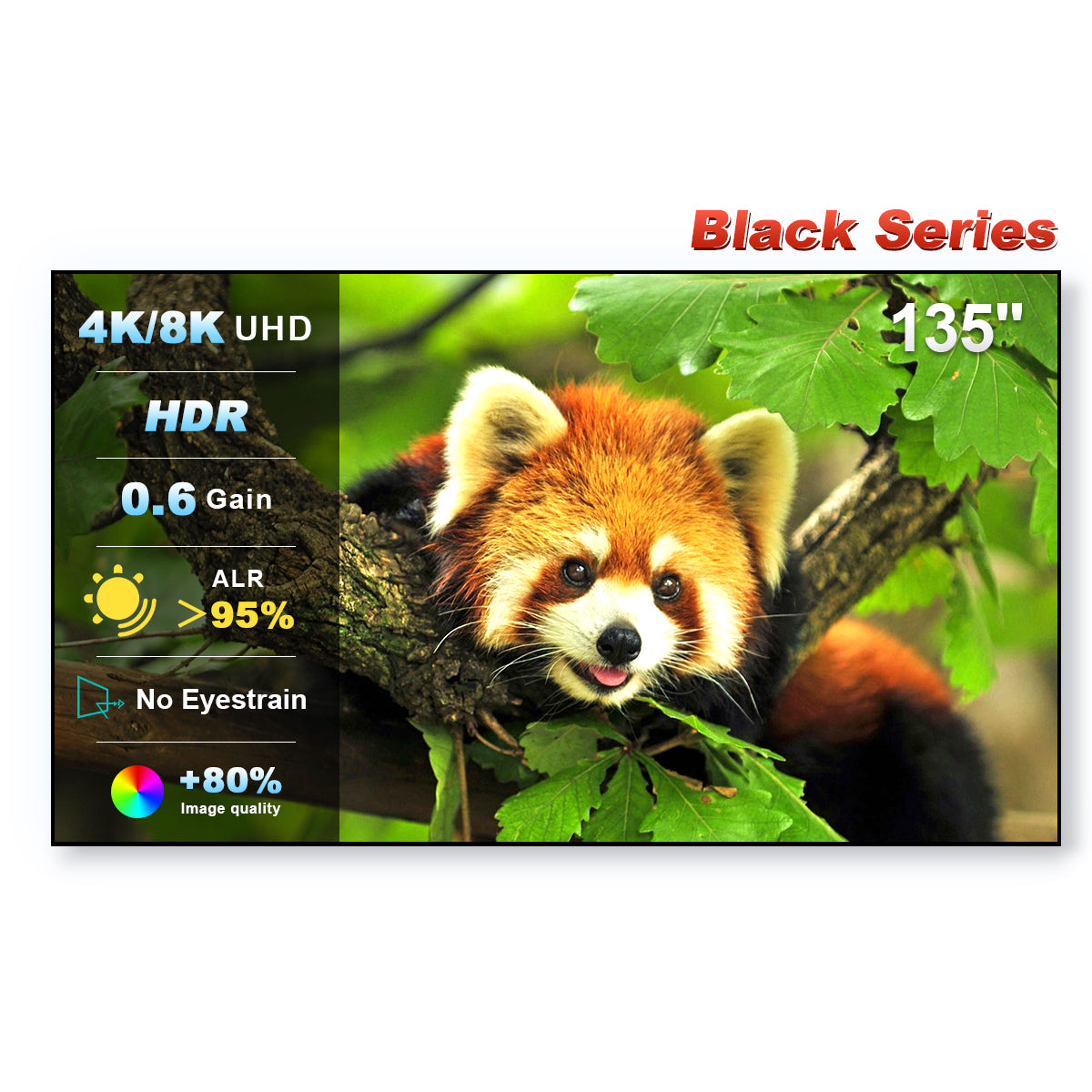 135'' NothingProjector Black Series ALR/CLR Ultra Short Throw Projector Screen