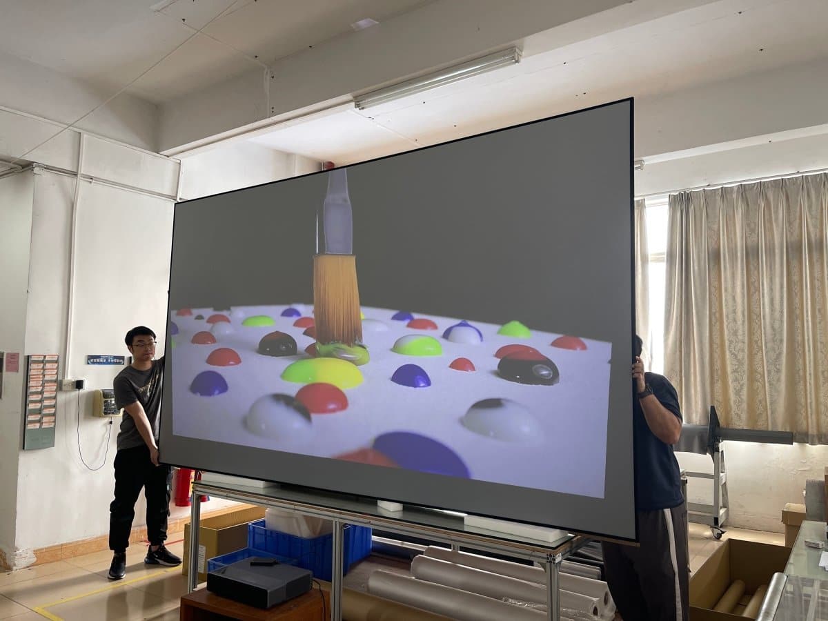 150 inch Nothingprojector Black Series Pet Crystal Lenticular Screen