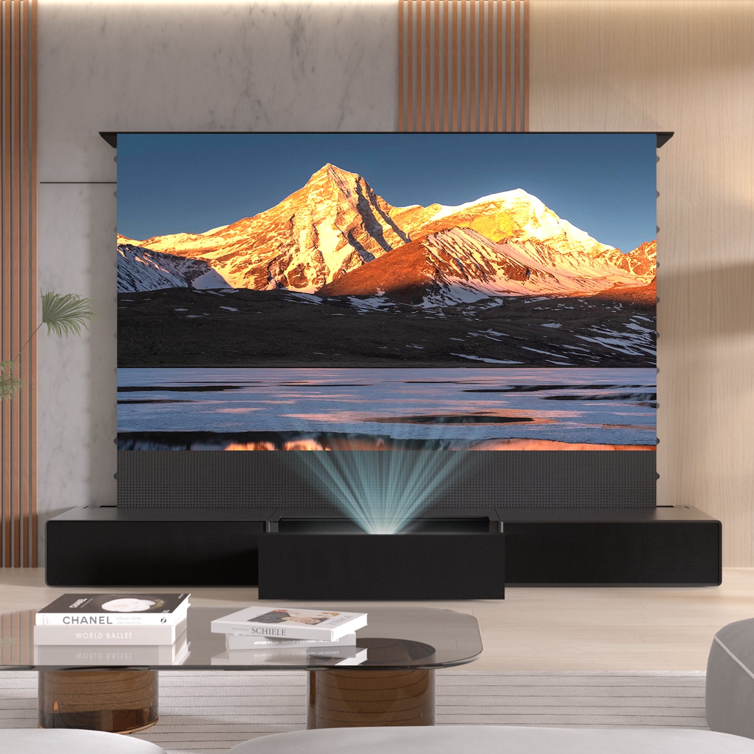 Shore Matte skap for Ultra Short Throw Laser Projector (forhåndsmontert)