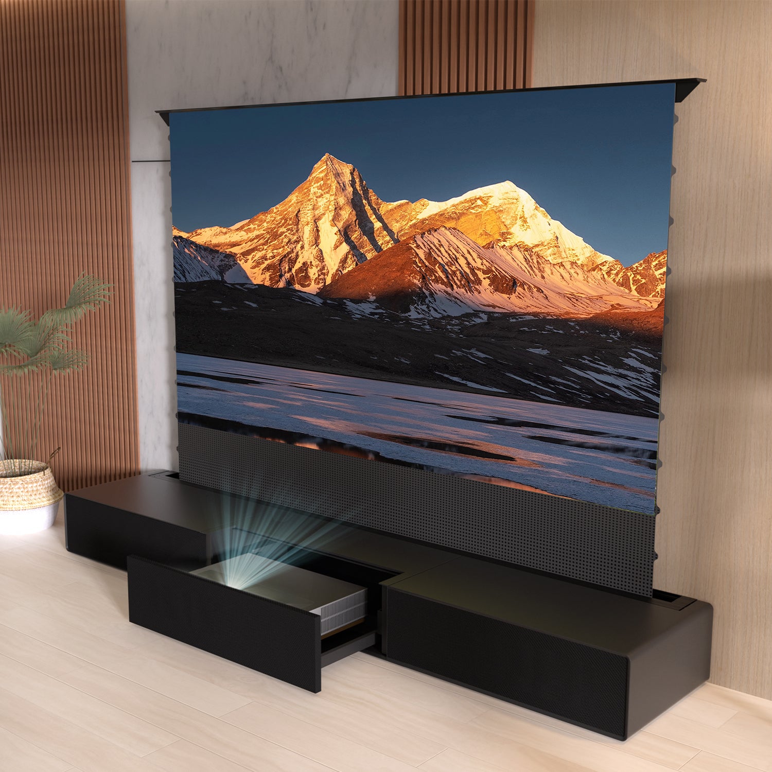 Shore Matte skap for Ultra Short Throw Laser Projector (forhåndsmontert)