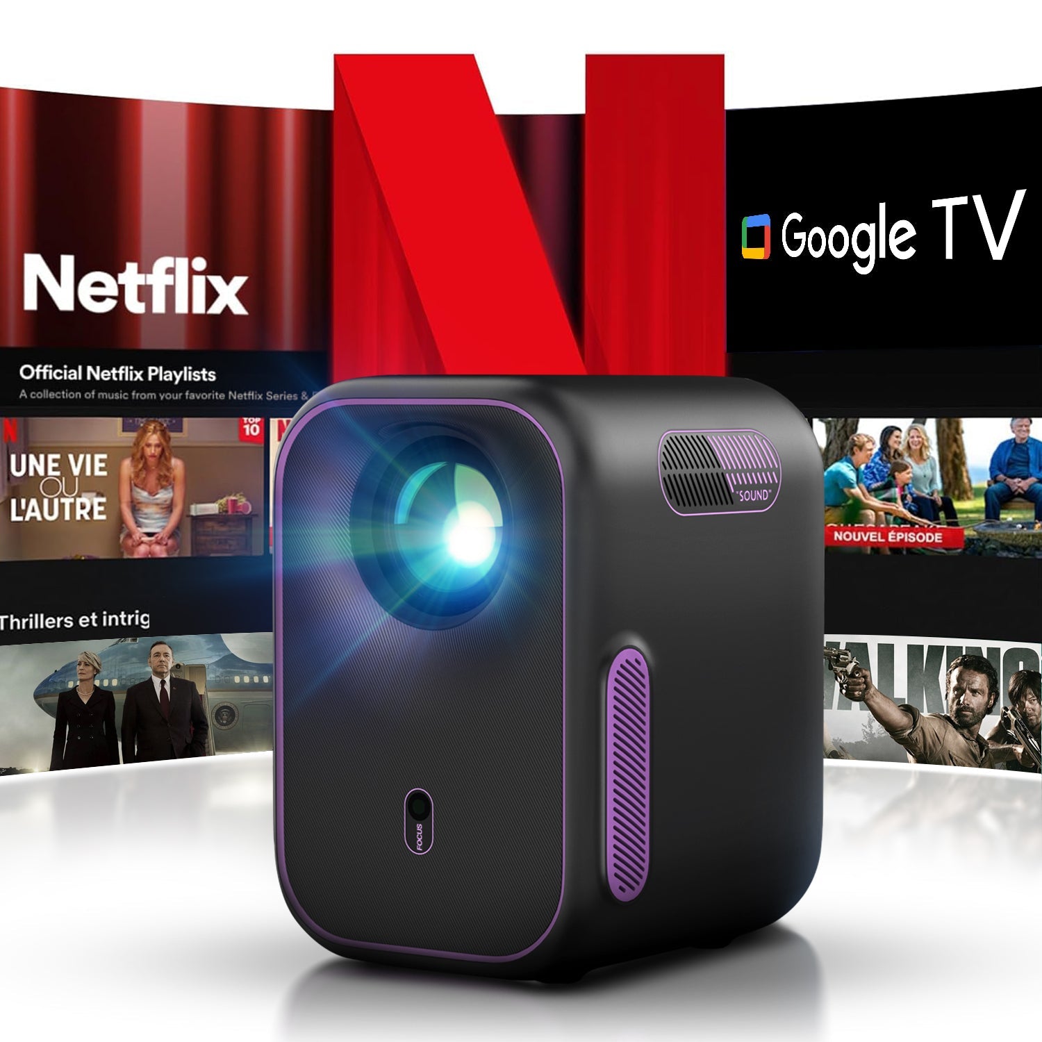 Best value Google TV & Netflix Licensed home projector