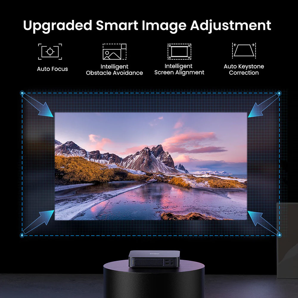 Dangbei Atom First Google TV™ Laser Projector + Gimbal Desktop Stand 1200 ISO lumens 1080P ALPD® Dolby Audio