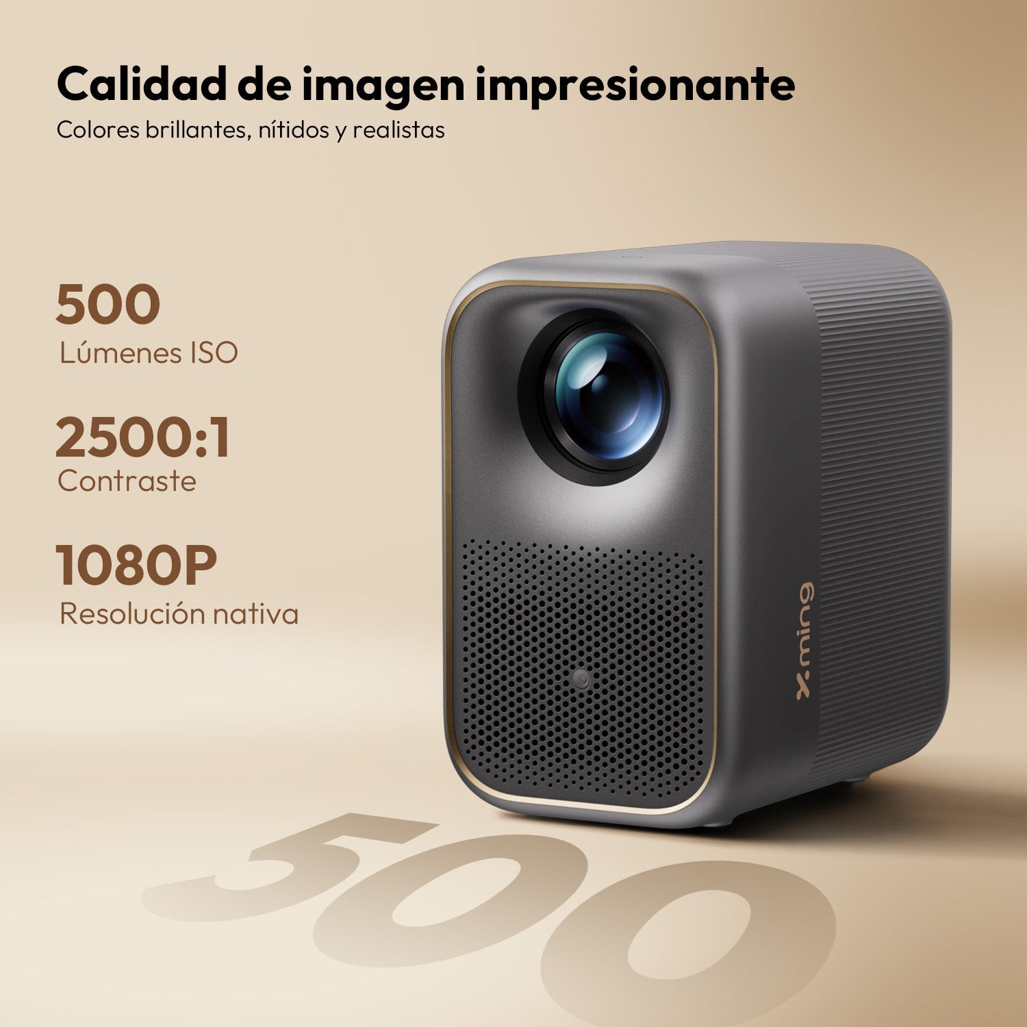 Formovie Xming Page Two 500 ISO lumenów 1080P Full HD Google TV LED projektor Certyfikowany Netflix