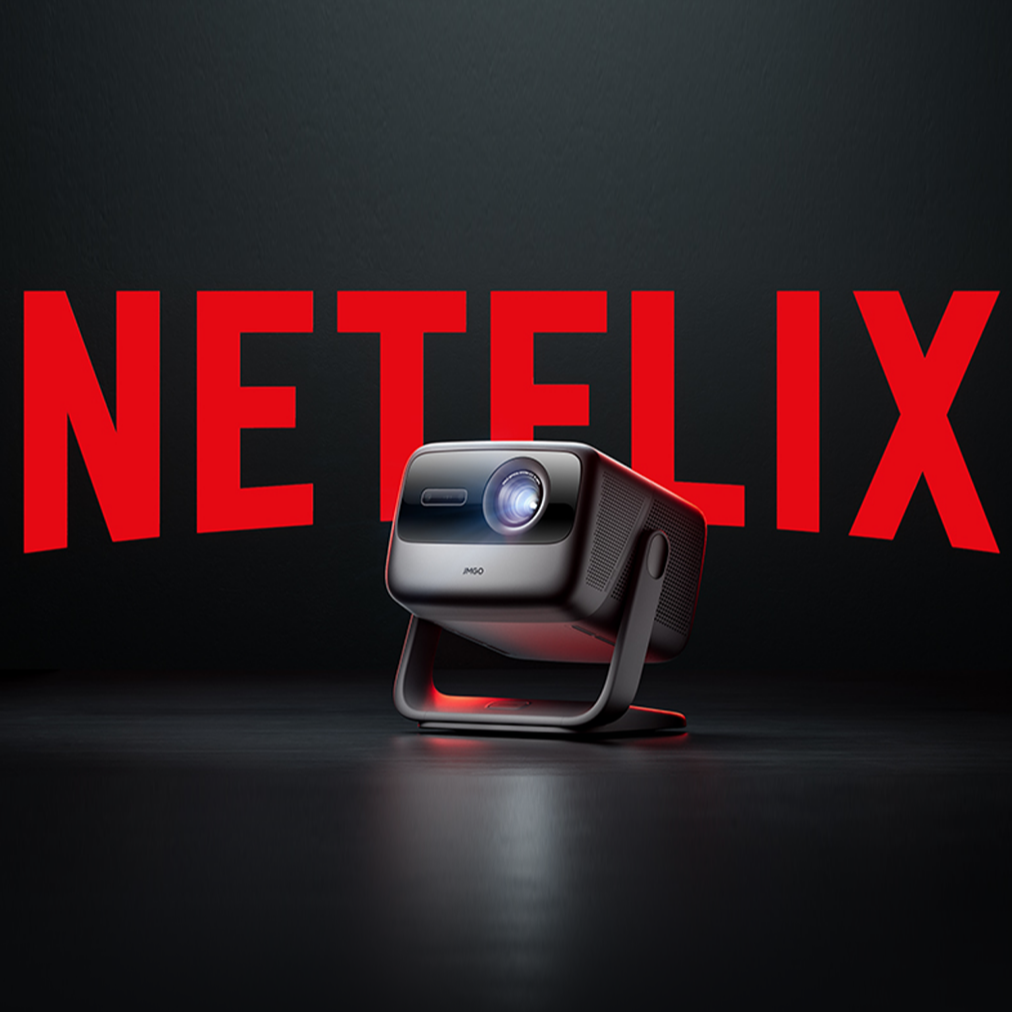 JMGO N1S Ultimate 4K Laser Outdoor Projector 3300 ISO Lumens Google TV with Netflix