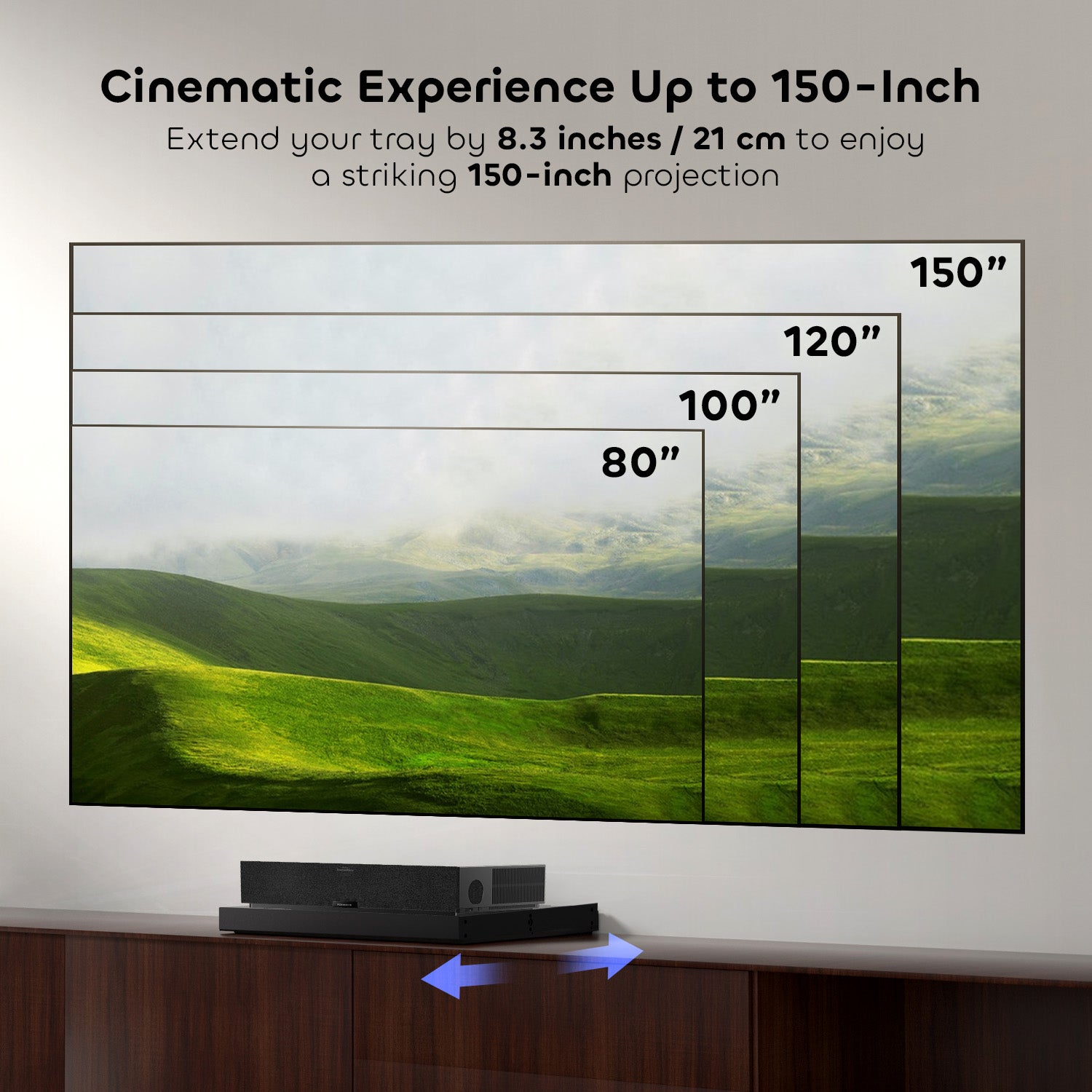 Intelligent Sliding Tray For UST Projector
