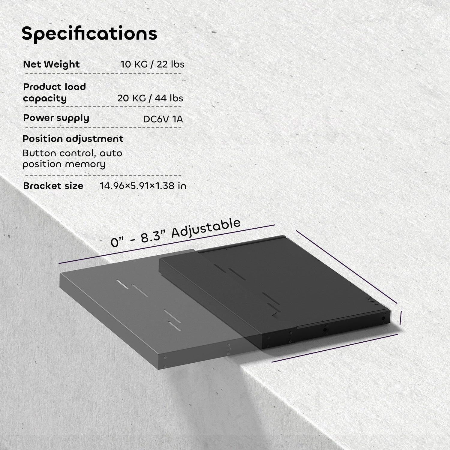 Intelligent Sliding Tray For UST Projector