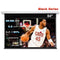 Nothprojector Black Series Slimline Tension Motorizat Drop Down Down Ecran al proiectorului ALR