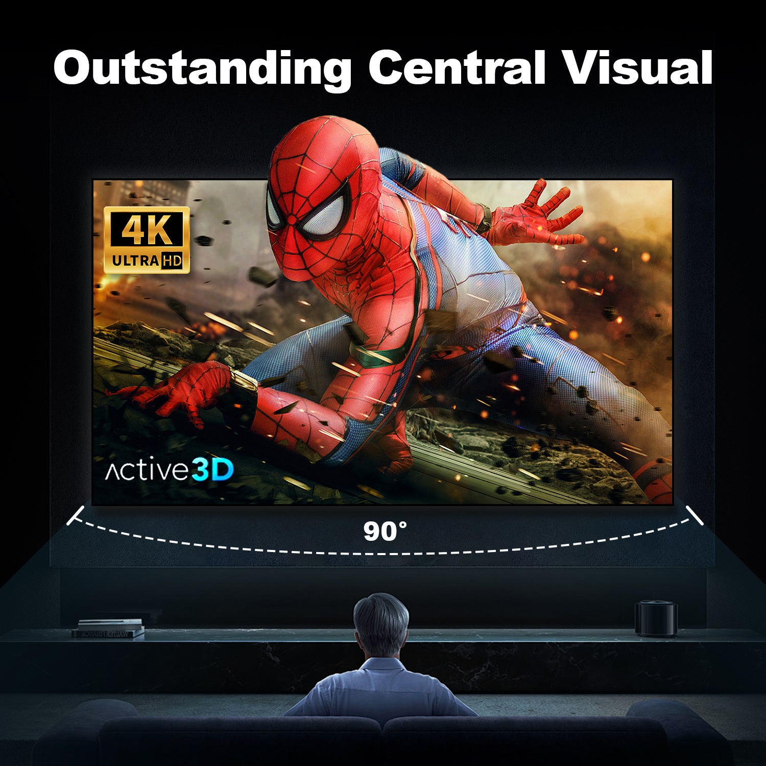 100'-120'NothingProjector Fresnel ALR-Bildschirm für Ultra-Kurzdistanz-Projektor