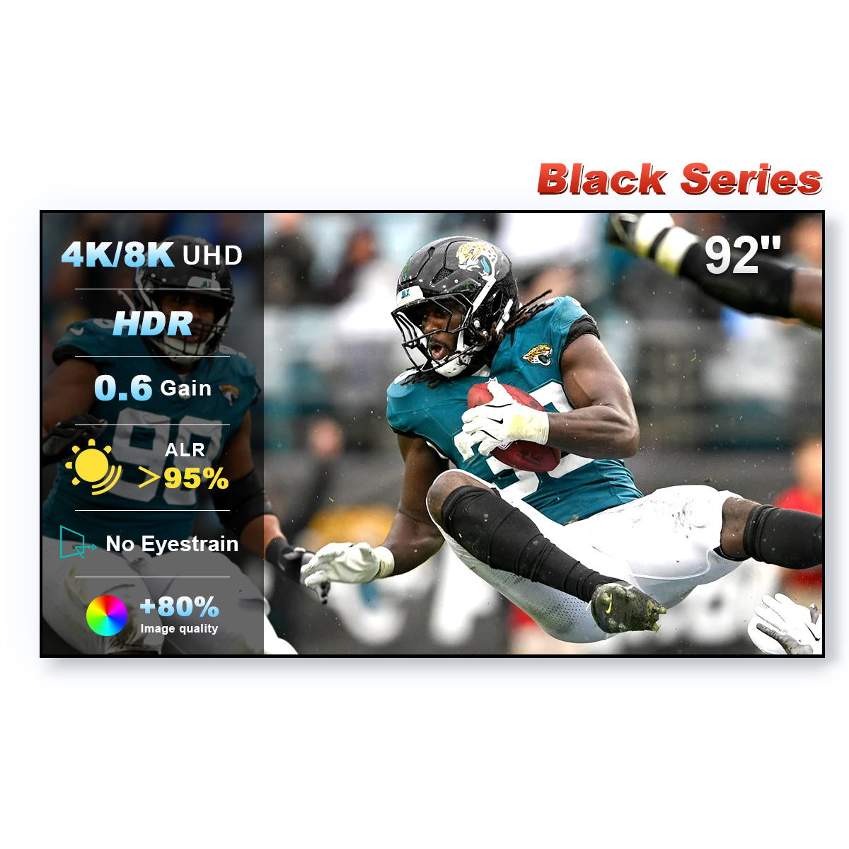 92'' NothingProjector Black Series ALR/CLR Ultra Short Throw Projector Screen.