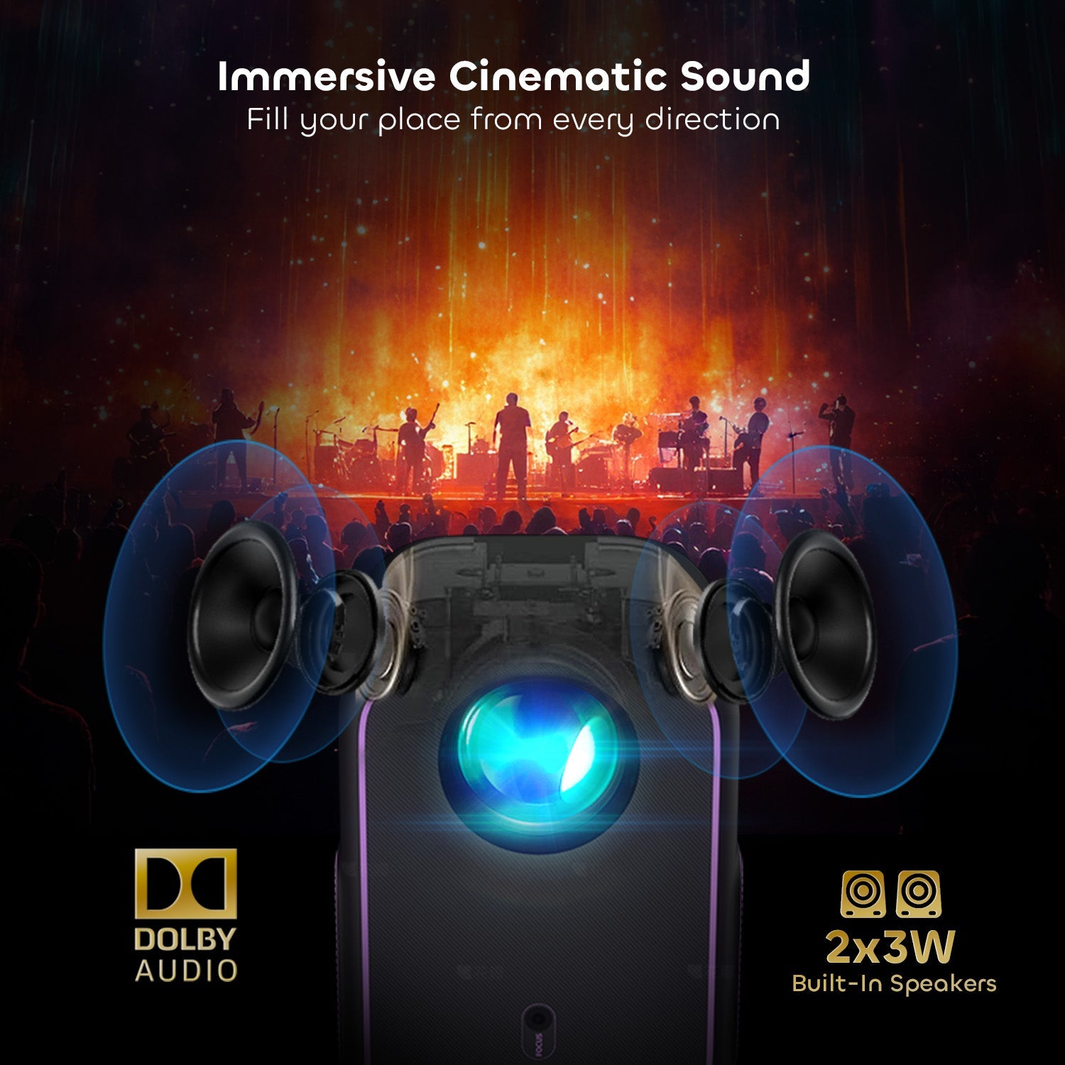 NothingProjector One Smart LED 1080P Portable Projector with Google TV and Netflix