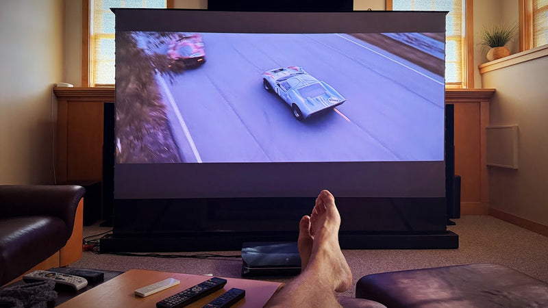 شاشة NothingProjector Black Series ALR بمحرك أرضي مرتفع 02 مقاس 84-130 بوصة
