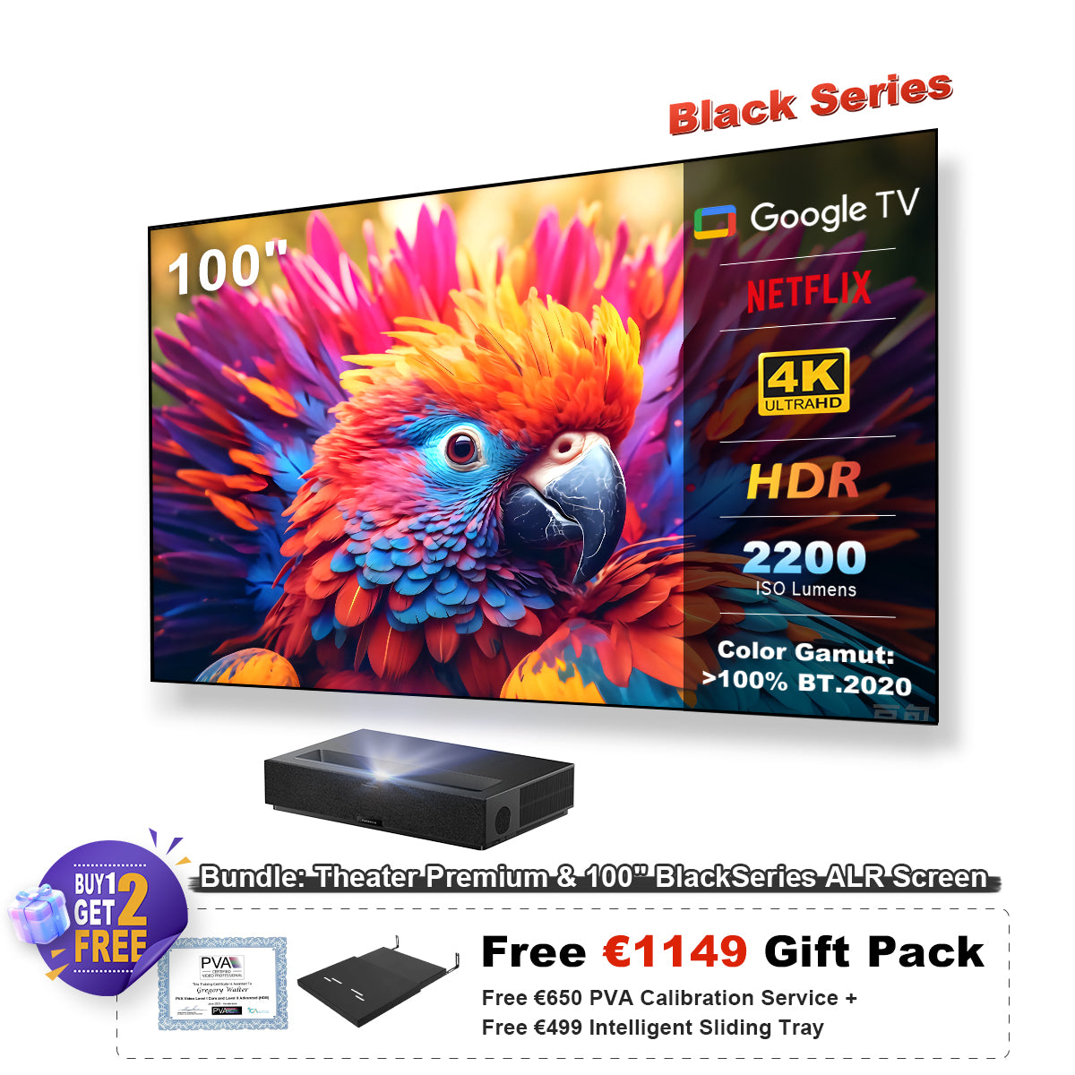 Formovie Theater Premium UST 4K Triple Color Laser TV