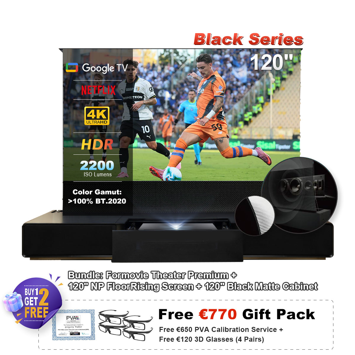 Formovie Theater Premium UST 4K Triple Color Laser TV