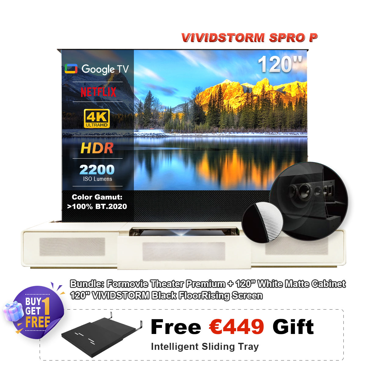 Formovie Theater Premium UST 4K Triple Color Laser TV