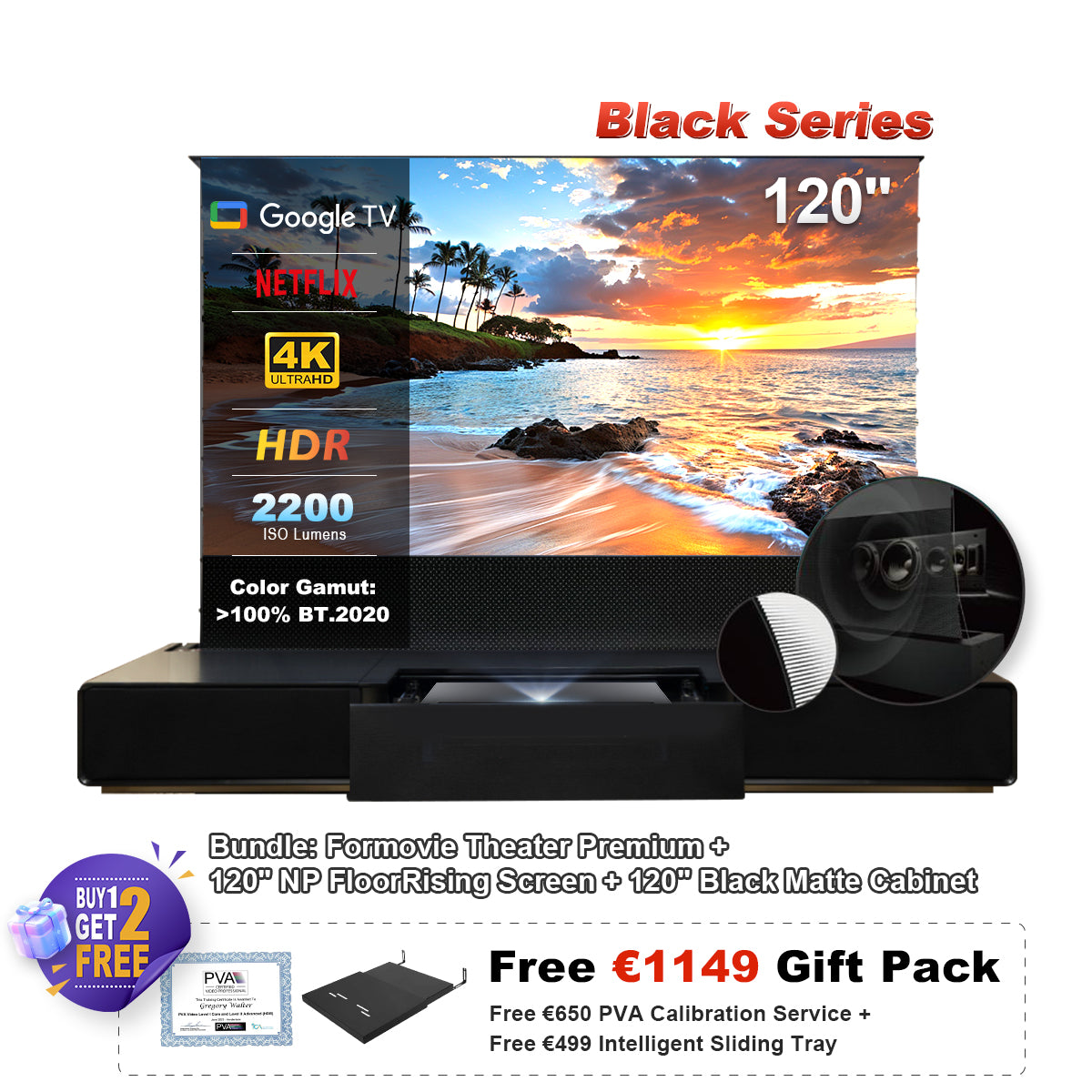 Formovie Theater Premium UST 4K Triple Color Laser TV