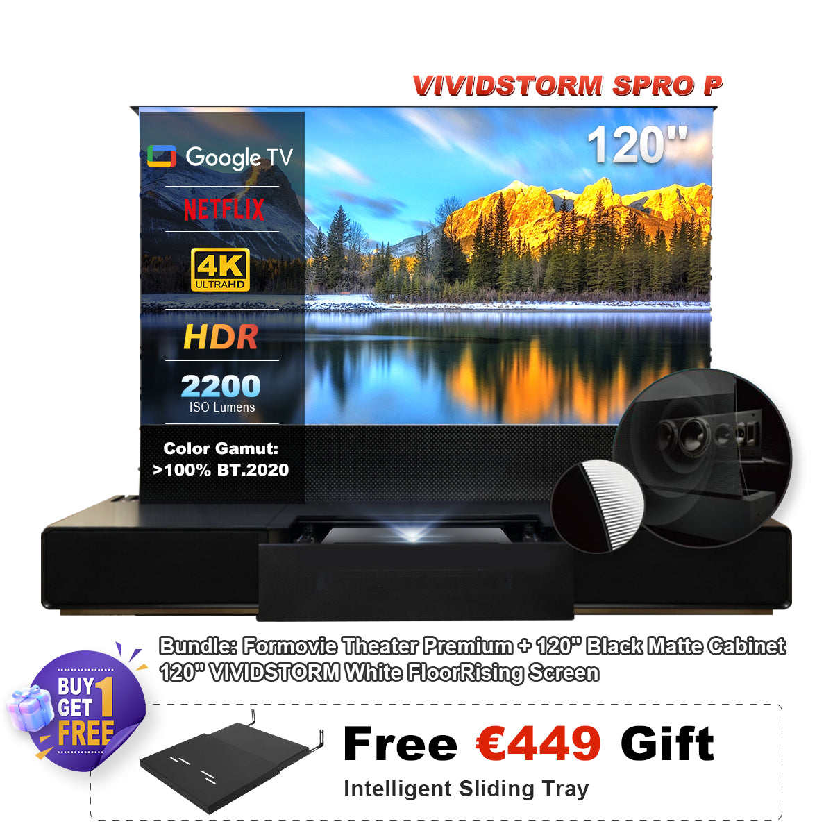 Formovie Theater Premium UST 4K Triple Color Laser TV