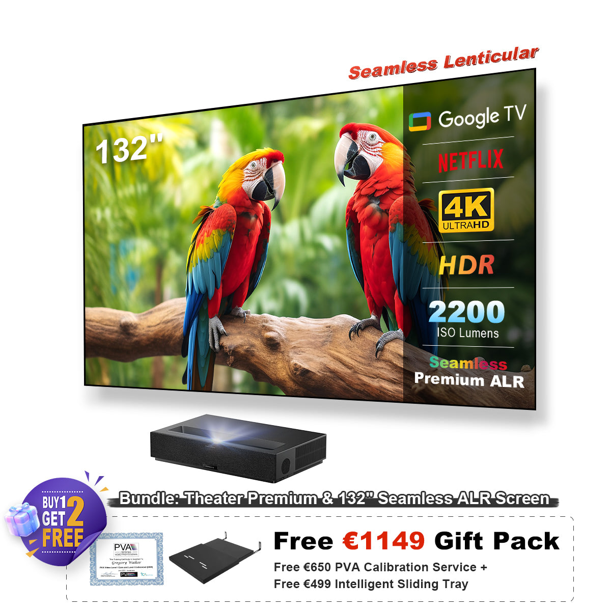 Formovie Theater Premium UST 4K Triple Color Laser TV