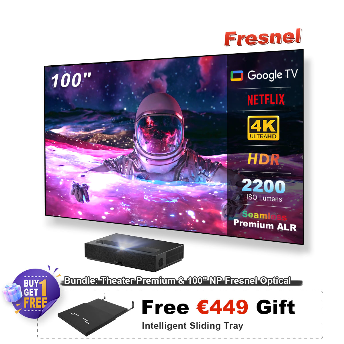 Formovie Theater Premium UST 4K Triple Color Laser TV