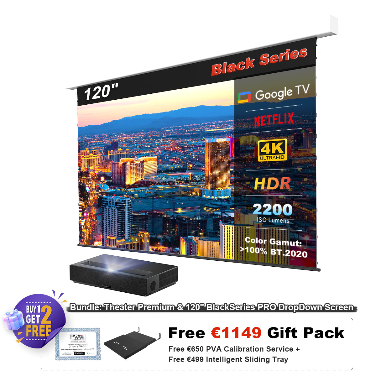 Formovie Theater Premium UST 4K Triple Color Laser TV