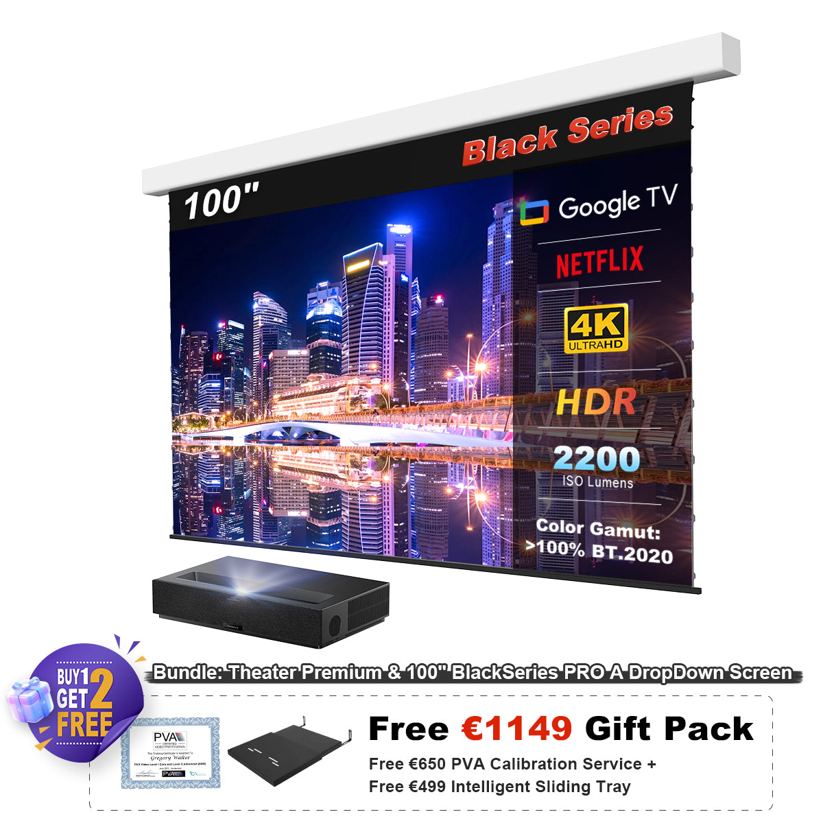 Formovie Theater Premium UST 4K Triple Color Laser TV