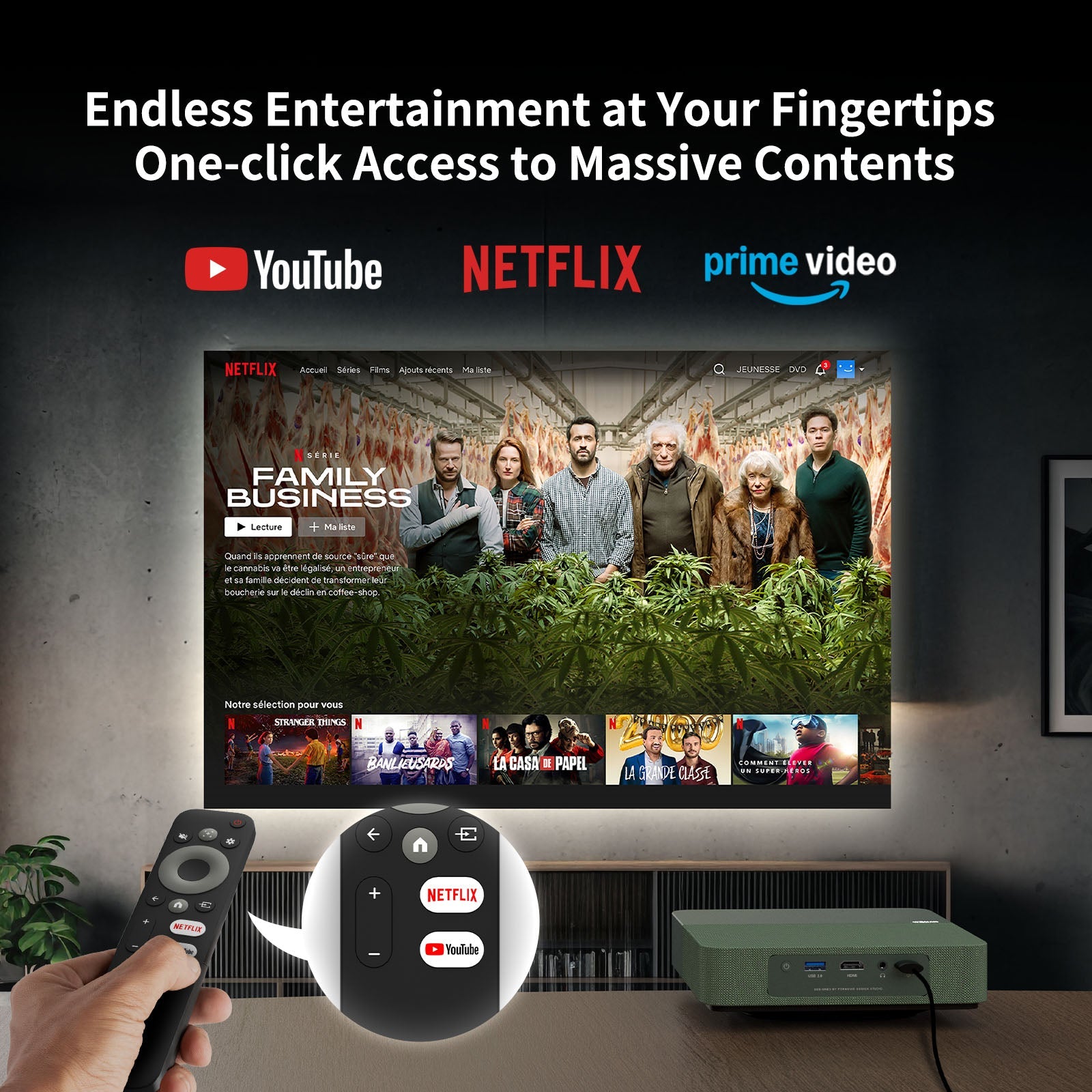 Formovie S5 ALPD Laser Projector 1080P with Licensed Netflix