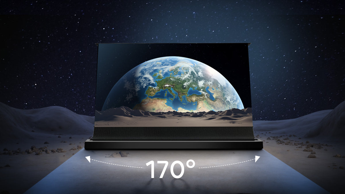 NP Black Series ALR Motorized Screen with 170° viewing angle for vibrant, wide-angle home theater clarity
