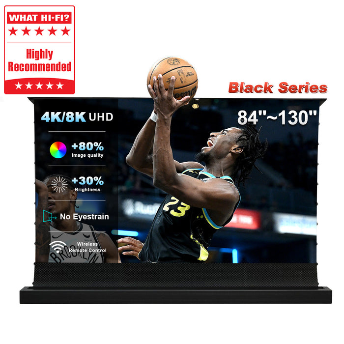 84''-130'' NothingProjector Black Series ALR Motorized Floor Rising Screen For Ultra Short Throw Projector