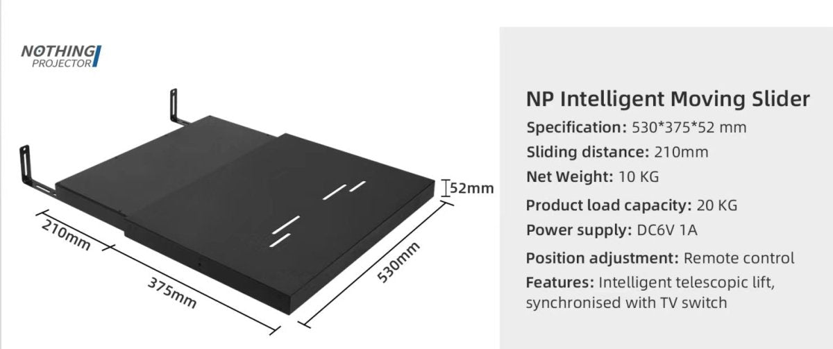 Intelligent Sliding Tray For UST Projector - Nothingprojector