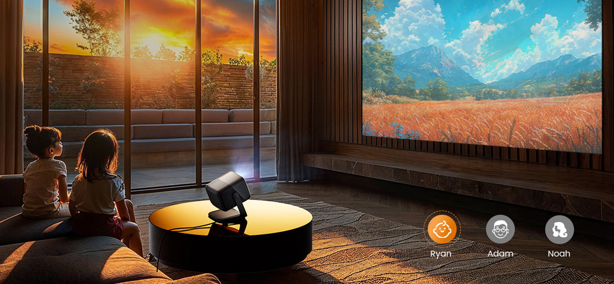 JMGO N1S Infinity enables personalized entertainment with separate profiles for each family member's preferences.