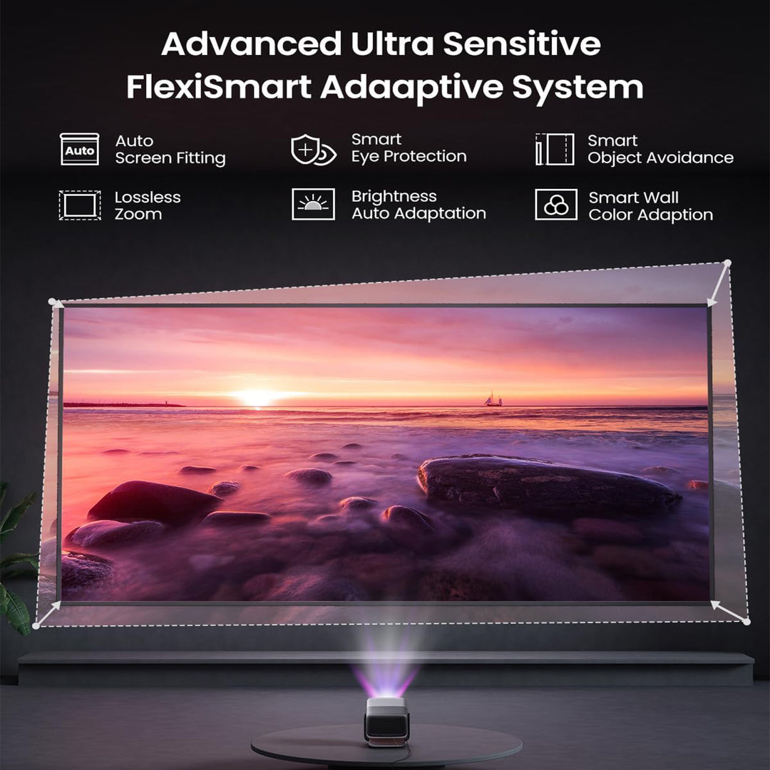 JMGO N1S Ultimate 4K Laser Outdoor skjávarpa 3300 ISO LUMENS Google TV með Netflix