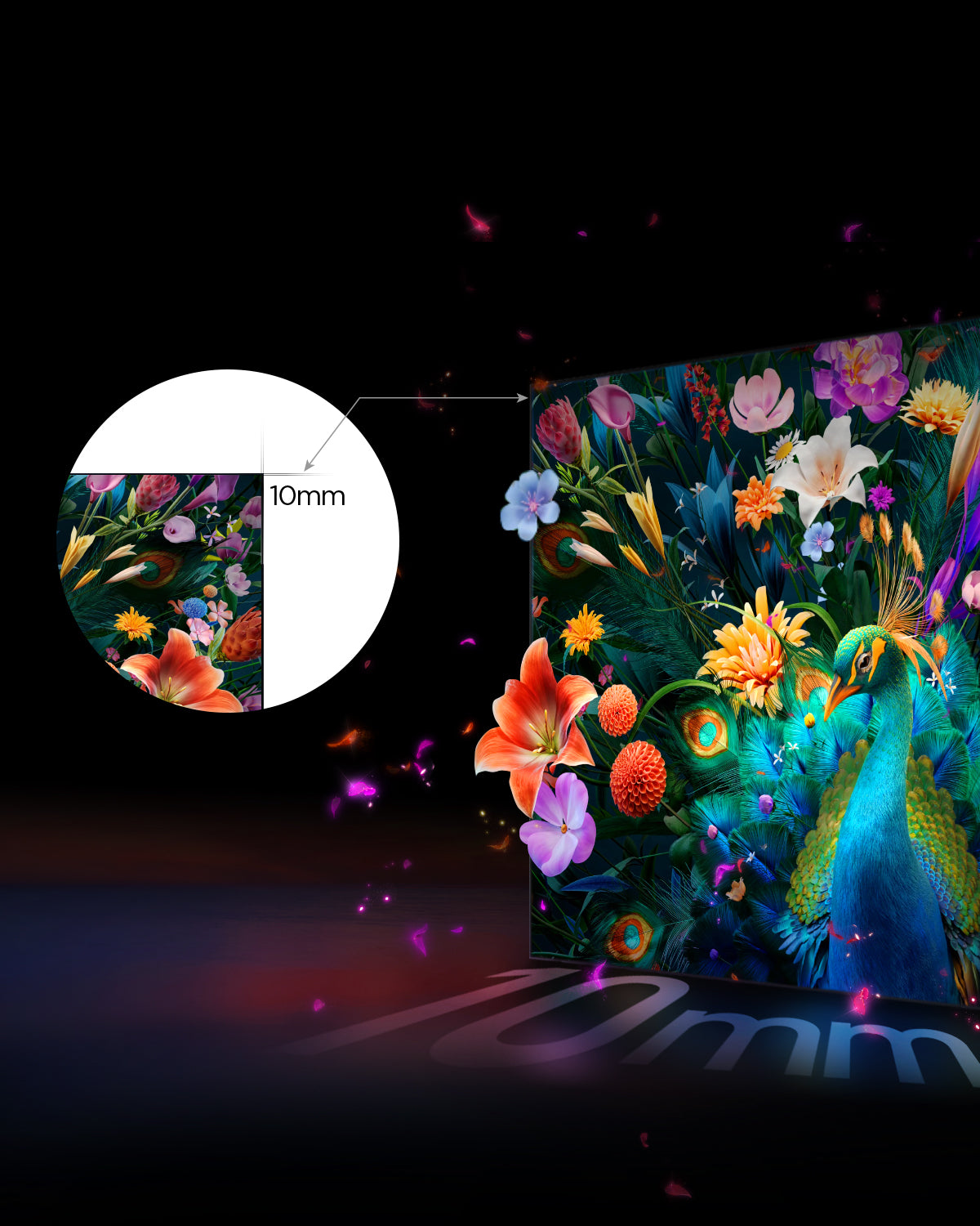 Nothingprojector ALR Long Throw Screen's 1cm ultra-slim bezel merges invisibly with walls, expanding your visual canvas for borderless cinematic immersion in movies and gaming.