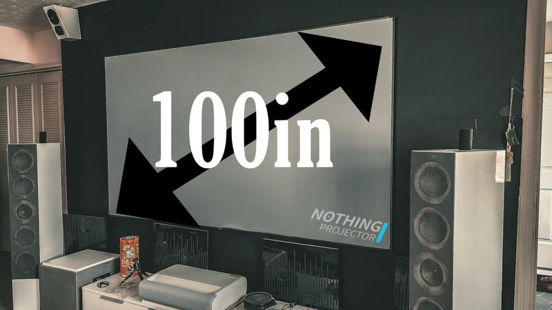 شاشة UST ALR المفضلة لدي 😍 | جهاز عرض Nothing مقاس 100 بوصة، سلسلة سوداء