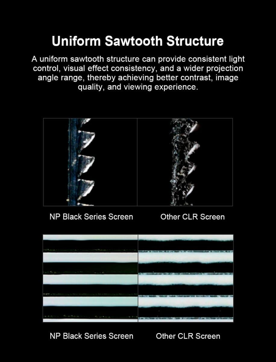 120-calowy ekran projektora NothingProjector Black Series ALR o ultrakrótkim rzucie