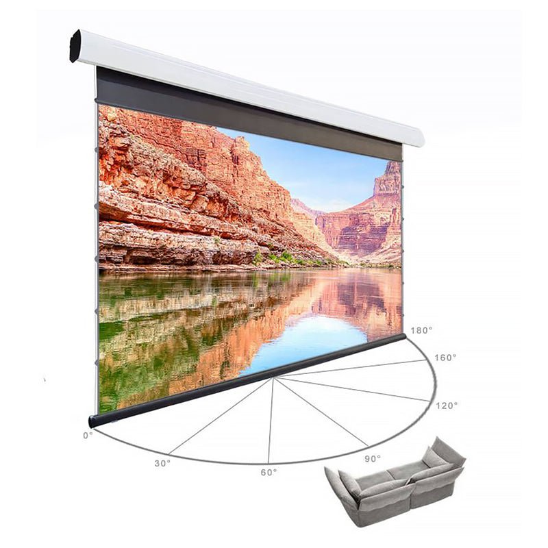 NothingProjector Black Serise Slimline Motorized Tension Drop Down ALR Projector Screen - Nothingprojector