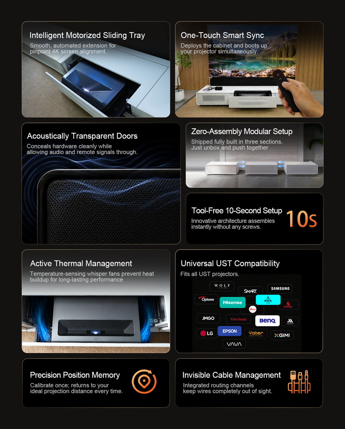Shore Cabinet for UST Laser Projector